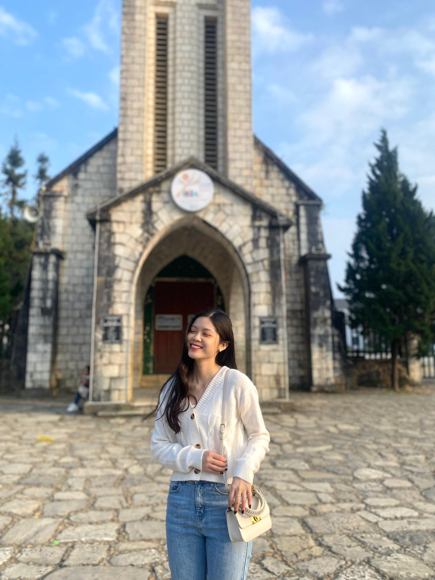 Thùy Dương trong chuyến đi Sa Pa tháng 11/2022.