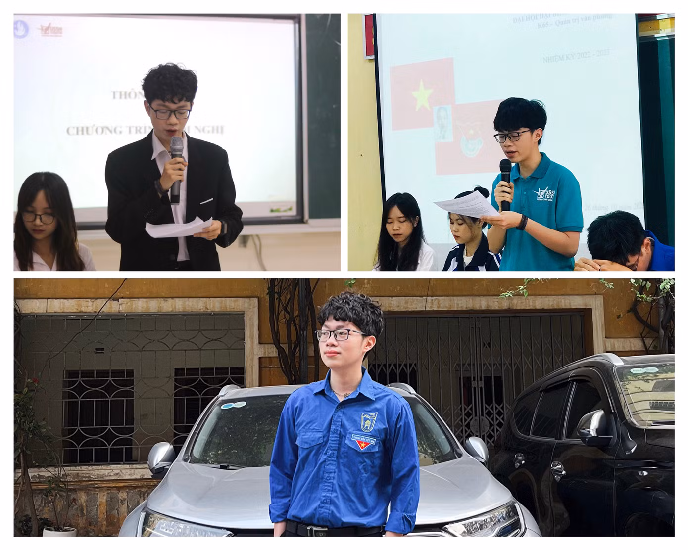 Hoàng Quỳnh trong các hoạt động Đoàn - Hội.