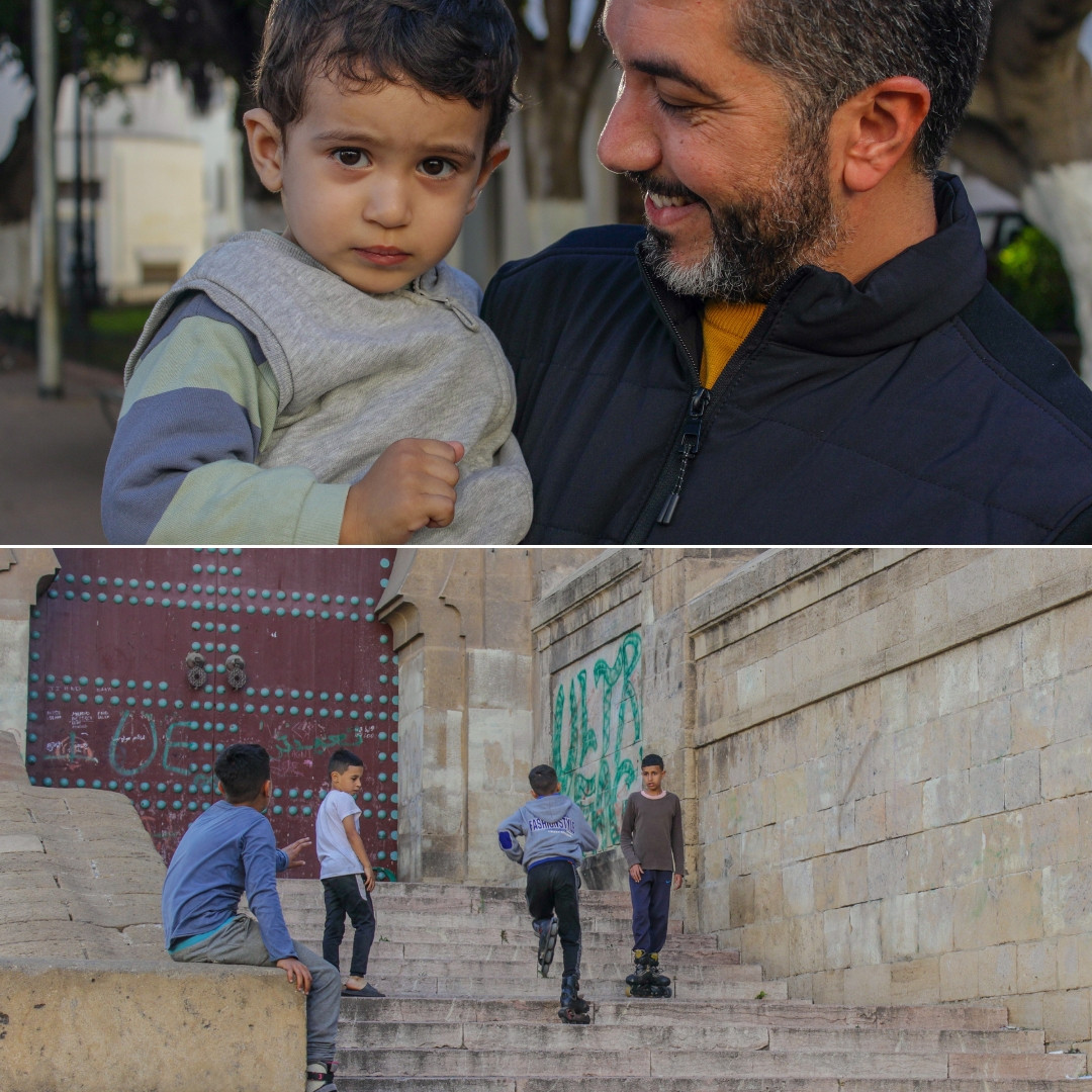 Những đứa trẻ Ma-rốc.