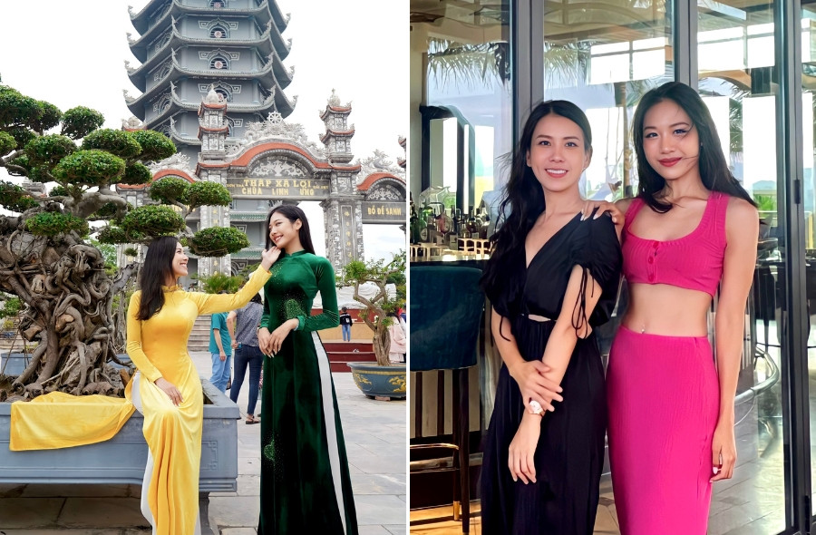 Bảo Trân và mẹ Nam Trân. Bảo Trân và mẹ Nam Trân.