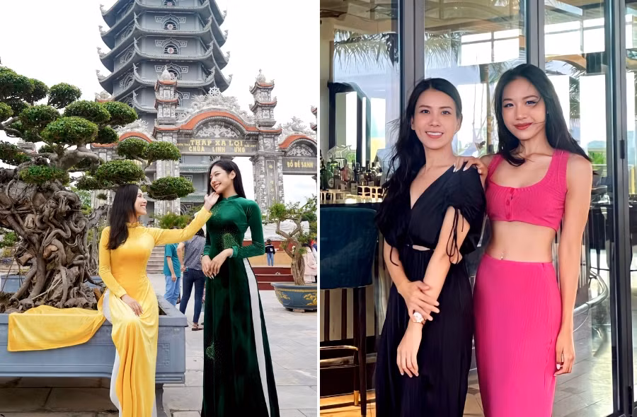 Bảo Trân và mẹ Nam Trân.