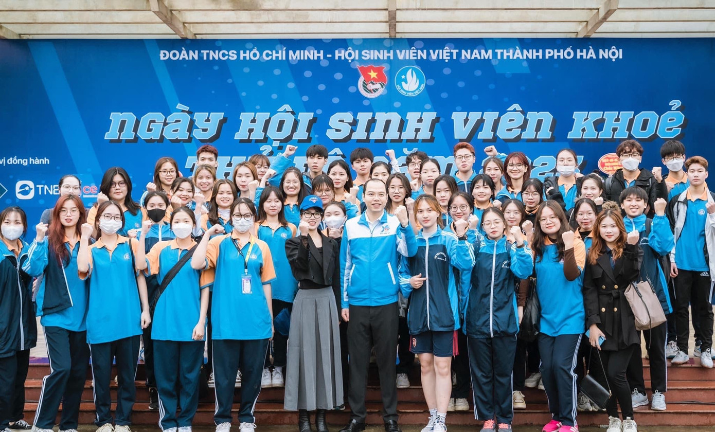 Tham gia Ngày hội sinh viên khoẻ Thủ đô 2023.