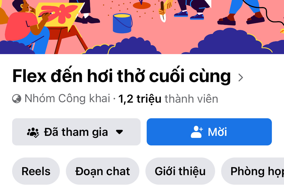 Group “Flex đến tận hơi thở cuối cùng” có hơn 1 triệu người tham gia. Group “Flex đến tận hơi thở cuối cùng” có hơn 1 triệu người tham gia.