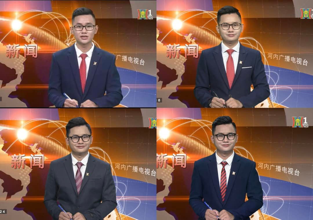 Đức Tâm đã có 3 năm làm MC/BTV tiếng Trung của Đài Phát thanh – Truyền hình Hà Nội.