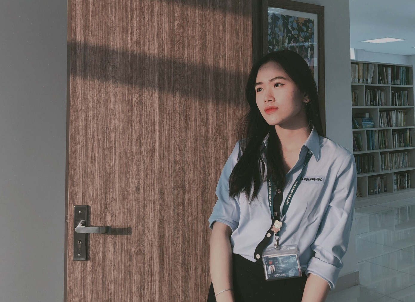 Thạch Quỳnh Anh (sinh viên Học viện Ngoại giao).