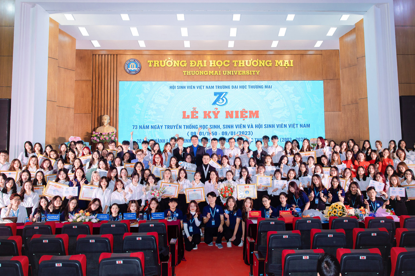 Lễ Kỷ niệm 20 năm thành lập Hội SInh viên Việt Nam trường Đại học Thương mại.