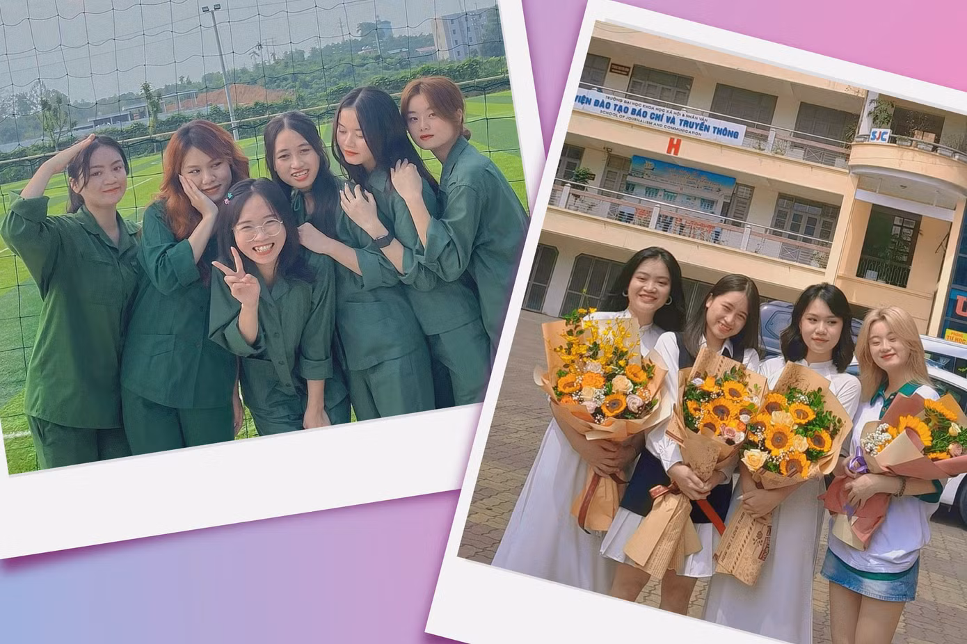 Nhóm bạn thân của Vi Hoàn thời đại học.