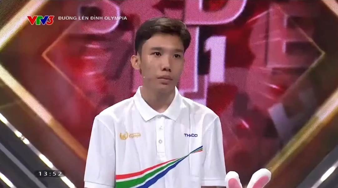 Trọng Tín trong cuộc thi. (Ảnh chụp màn hình) Trọng Tín trong cuộc thi. (Ảnh chụp màn hình)