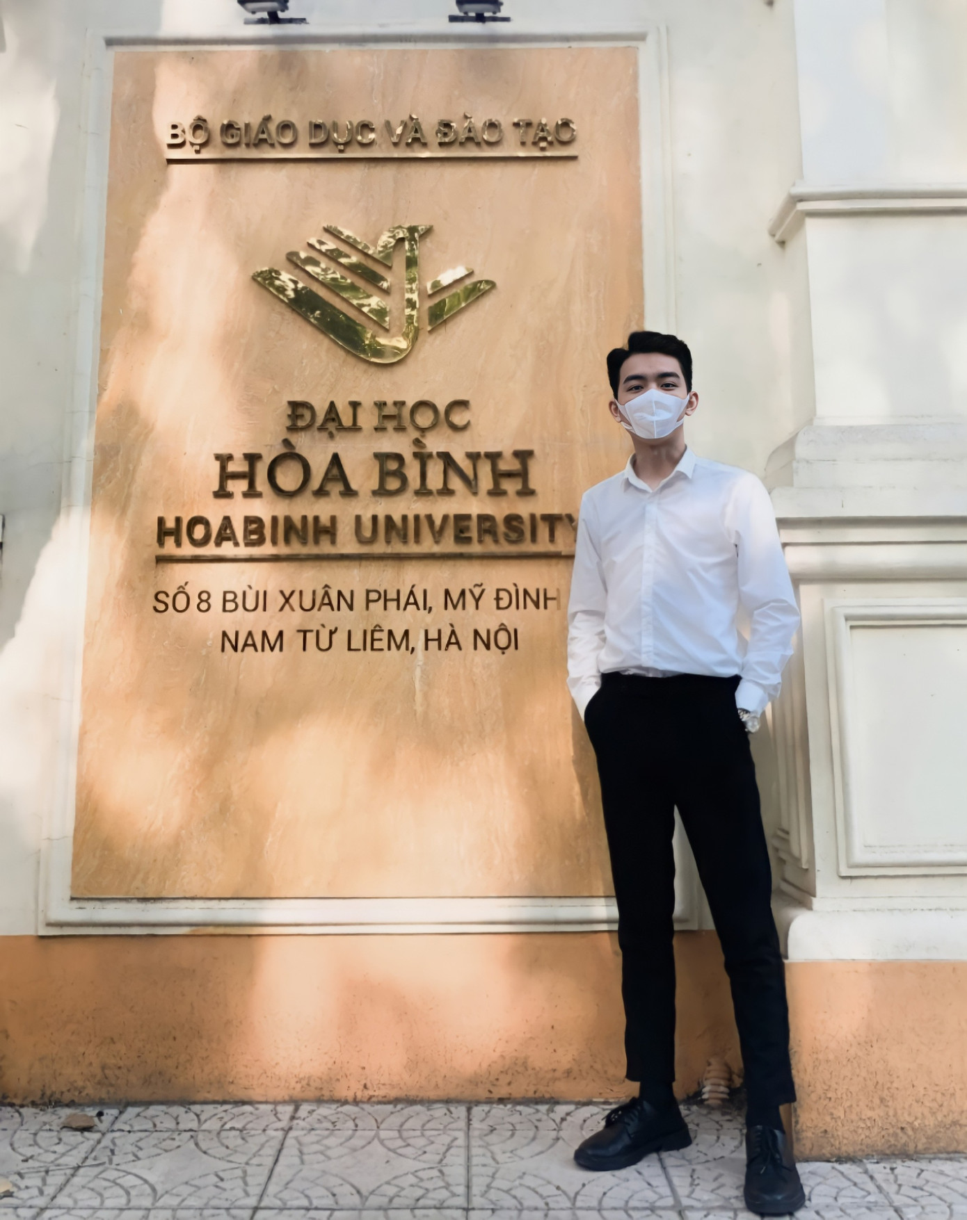 Nguyễn Xuân Hoàn - Chủ nhiệm CLB Tình nguyện Trường Đại học Hòa Bình.