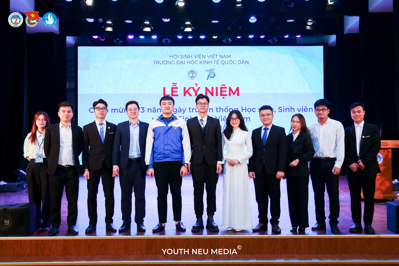 Kim Ngân tham dự Lễ kỷ niệm 73 năm Ngày truyền thống Học sinh Sinh viên và thành lập Hội Sinh viên Việt Nam của Hội Sinh viên Trường Đại học Kinh tế Quốc dân.