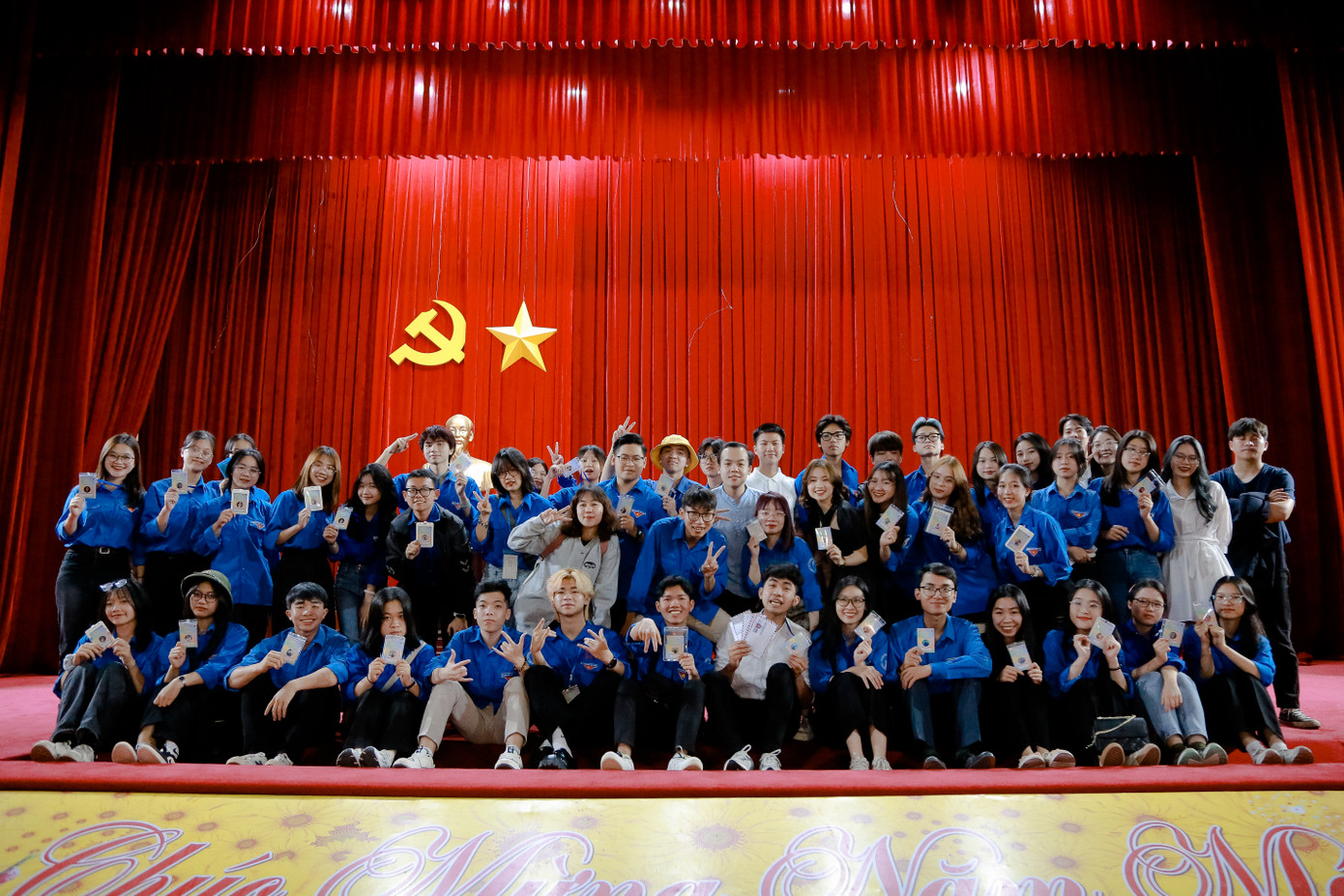 Ban tổ chức của chương trình gồm nhiều bạn sinh viên từ các trường đại học, học viện trên cả nước. Ảnh: Hoàng Vũ Ban tổ chức của chương trình gồm nhiều bạn sinh viên từ các trường đại học, học viện trên cả nước. Ảnh: Hoàng Vũ