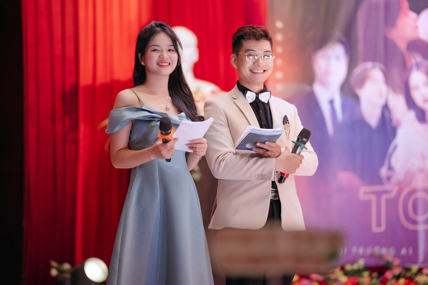 Quỳnh Chiêu cùng bạn dẫn trong các chương trình, sự kiện.