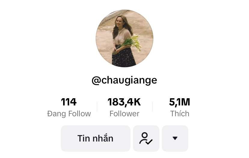 Tài khoản Tik Tok cá nhân của cô nàng đạt 183 nghìn người theo dõi.