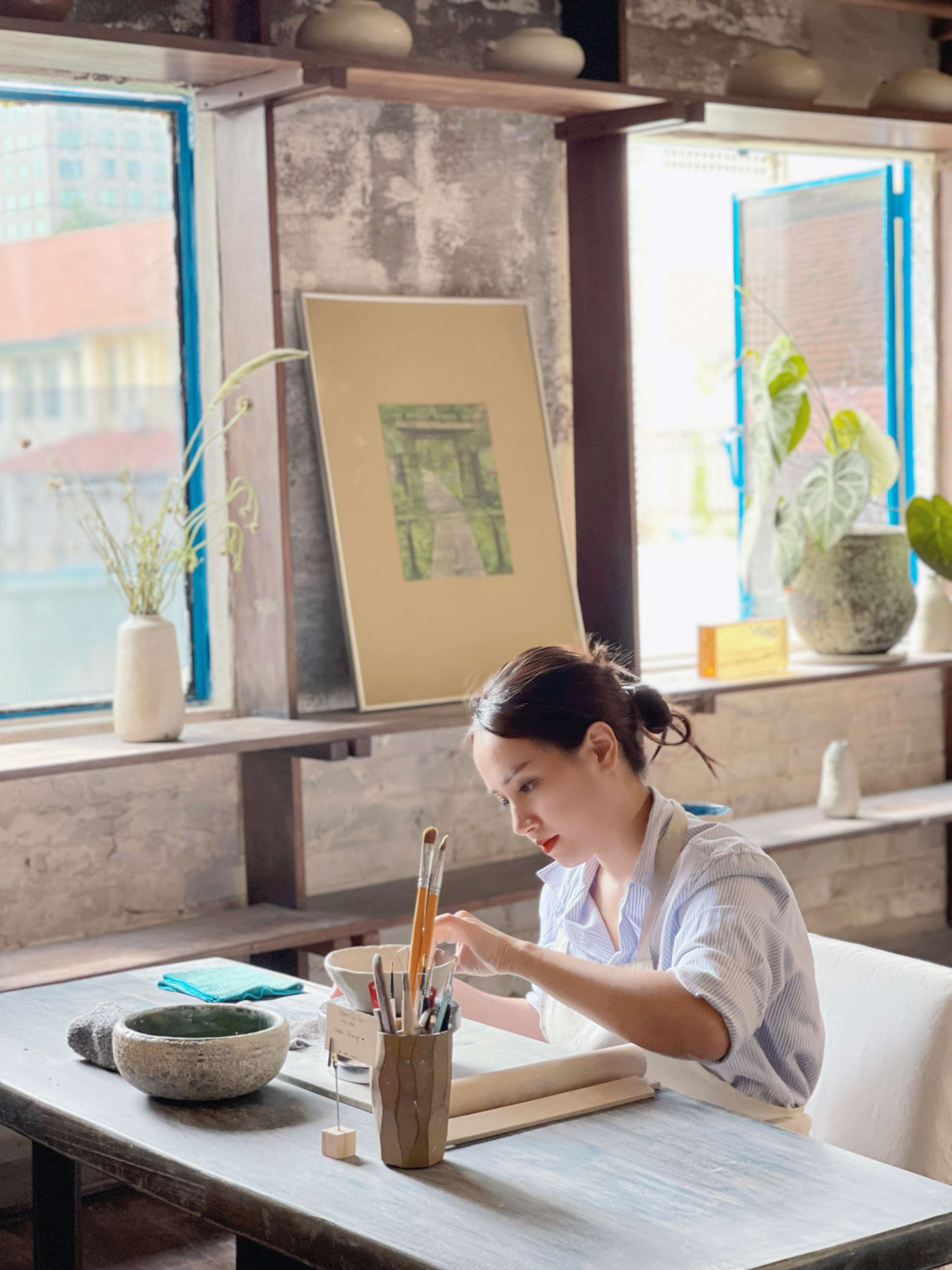 Giang thường dành thời gian nhiều hơn cho bản thân khi cần giải tỏa căng thẳng.