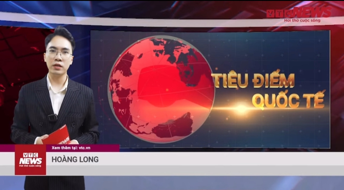 Hoàng Long trên bản tin VTC News.