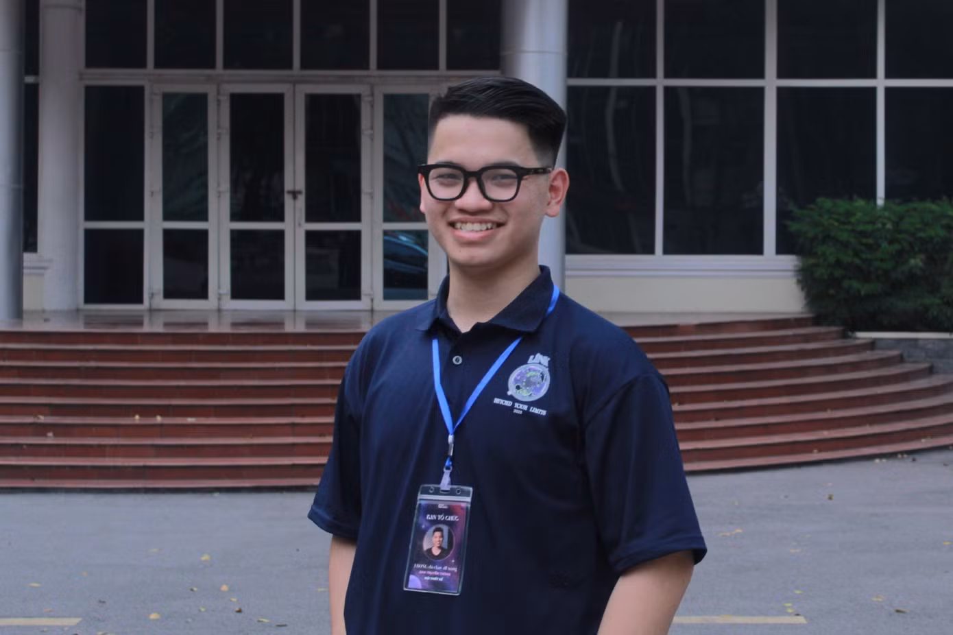 Nguyễn Đình Trọng - sinh viên năm nhất Học viện Báo chí và Tuyên truyền.