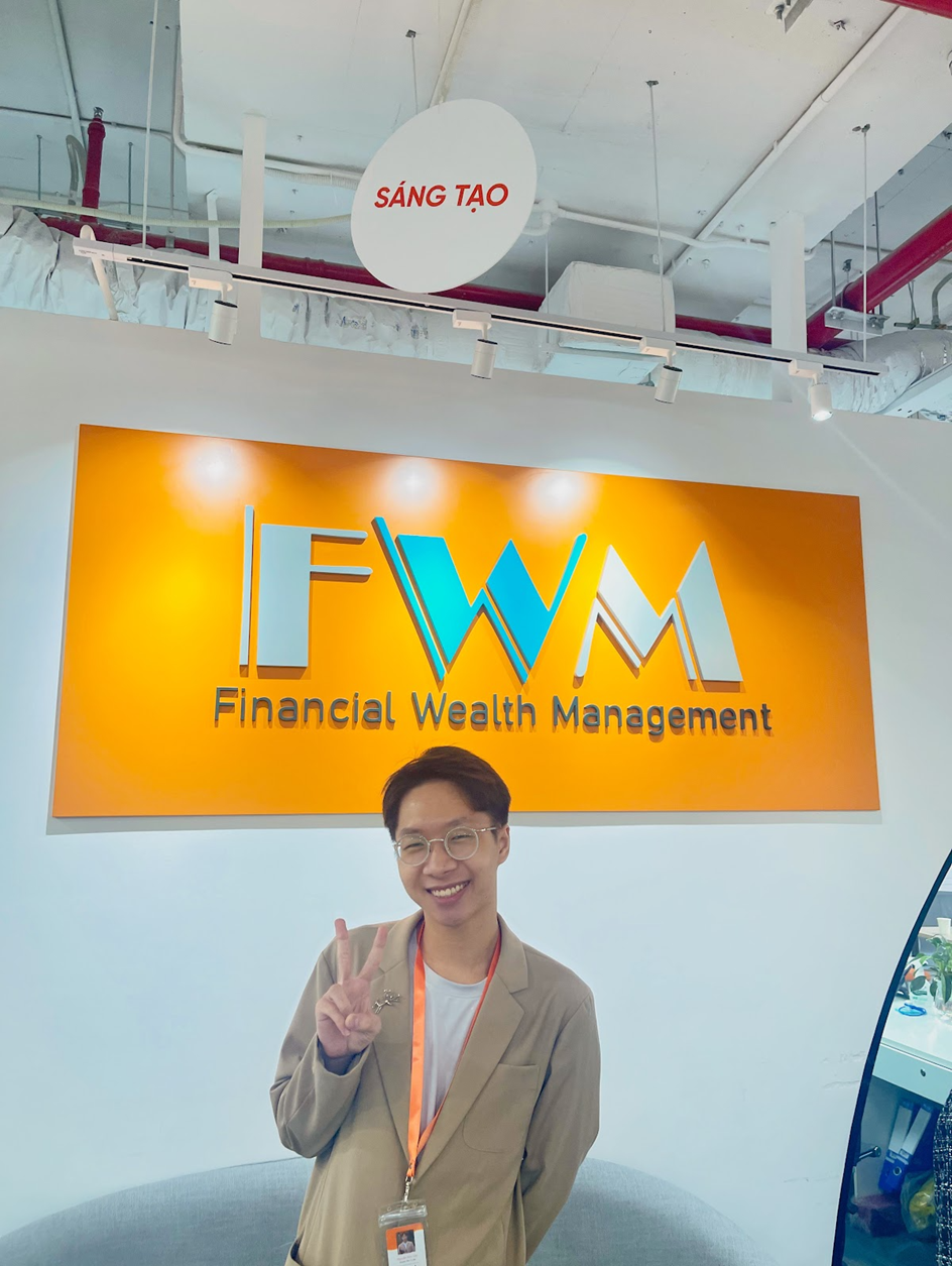 Hình ảnh của Đức Lộc khi còn thực tập tại FWD - FWM.