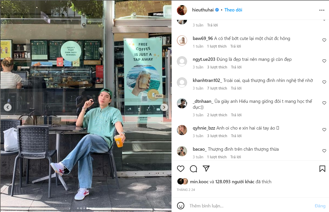 Sự quan tâm của mọi người đổ dồn về đôi giày của nam rapper.