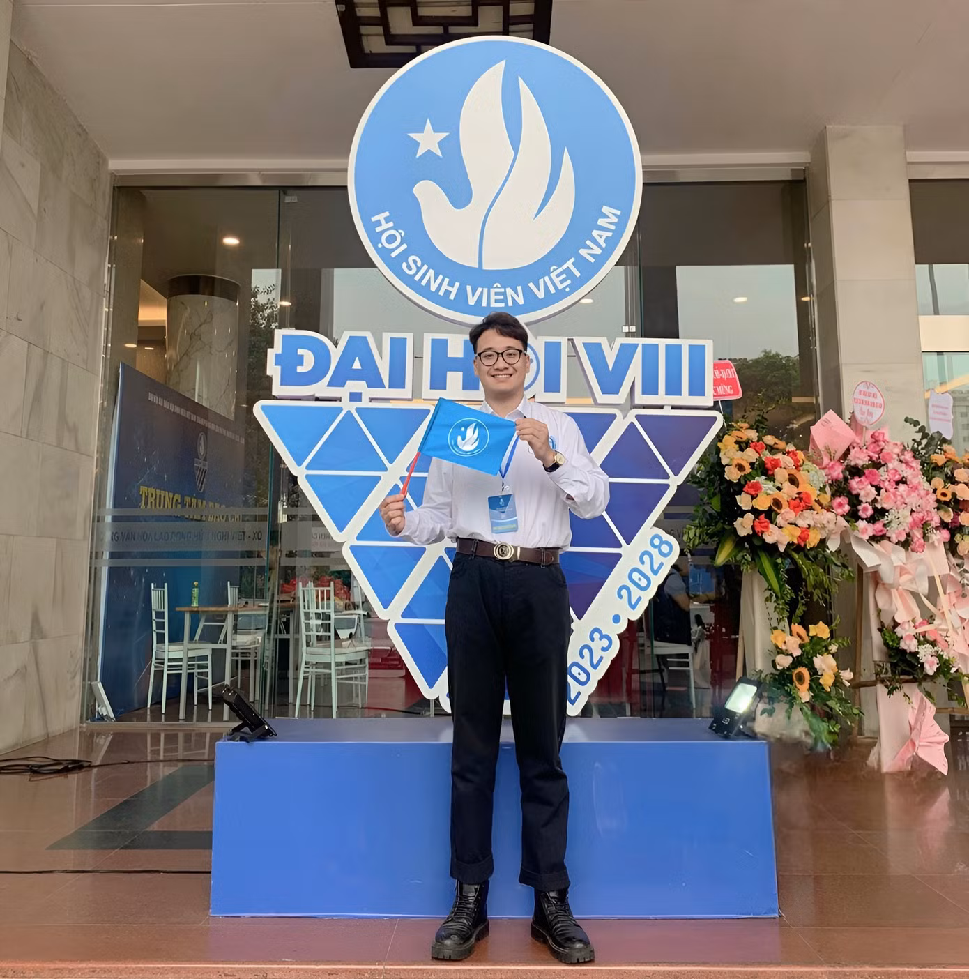 Đoàn Đình Long tham gia Đại hội đại biểu Hội Sinh viên Việt Nam thành phố Hà Nội lần thứ VIII nhiệm kỳ 2023 - 2028.