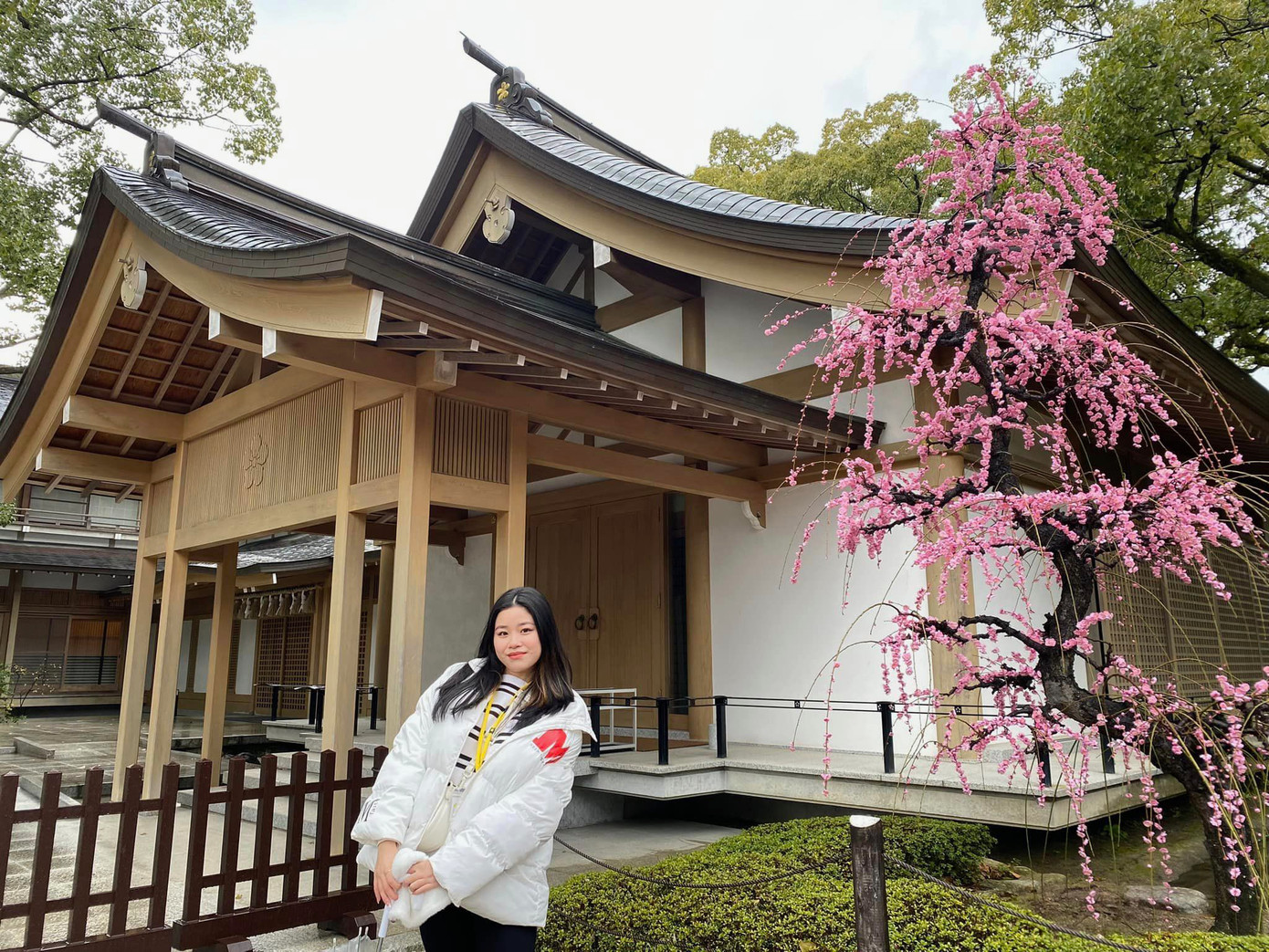Trà My tại thành phố cảng Fukuoka.
