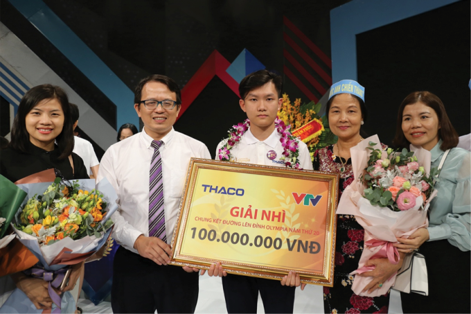 Vũ Quốc Anh là Á quân chương trình Đường lên đỉnh Olympia năm thứ 20.