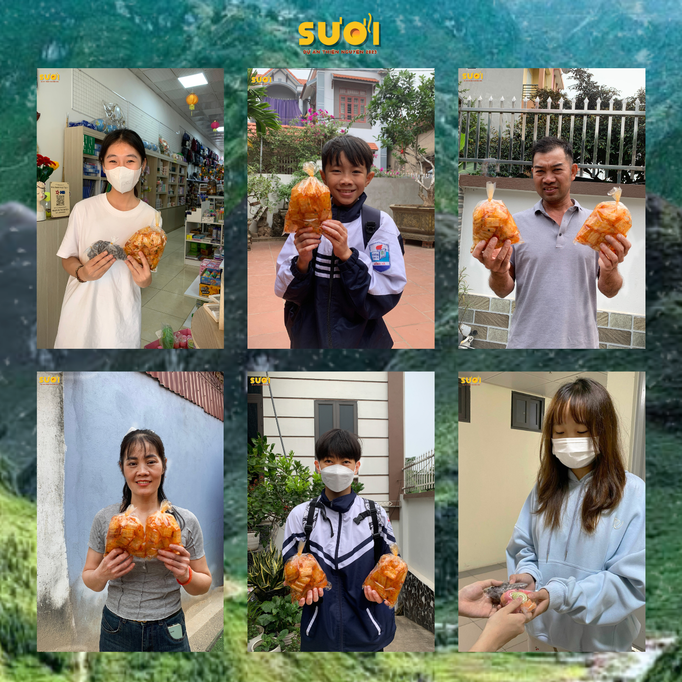 Các món đồ được trao đến tay những người mua đồ ủng hộ dự án. Các món đồ được trao đến tay những người mua đồ ủng hộ dự án.