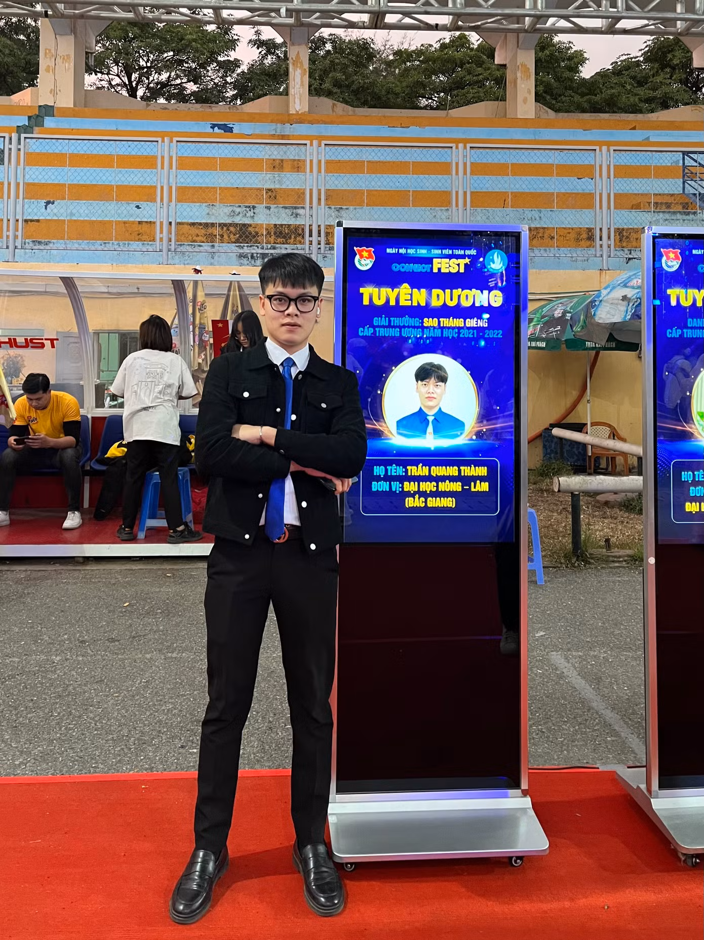 Trần Quang Thành (sinh năm 2001, Bắc Giang) đang là sinh viên năm 4 chuyên ngành Thú Y, Khoa Chăn nuôi – Thú Y, Trường Đại học Nông – Lâm Bắc Giang.