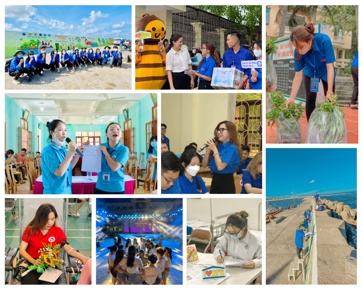 Một số hoạt động ngoại khoá mà Thu An trực tiếp tham gia và quản lý.