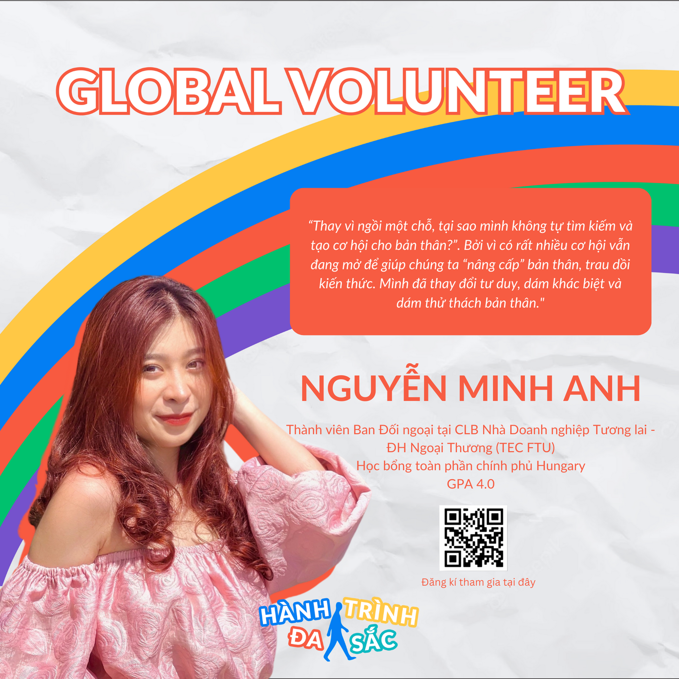Đại sứ Truyền thông Chương trình Tình nguyện quốc tế - Global Volunteer 2023. Đại sứ Truyền thông Chương trình Tình nguyện quốc tế - Global Volunteer 2023.