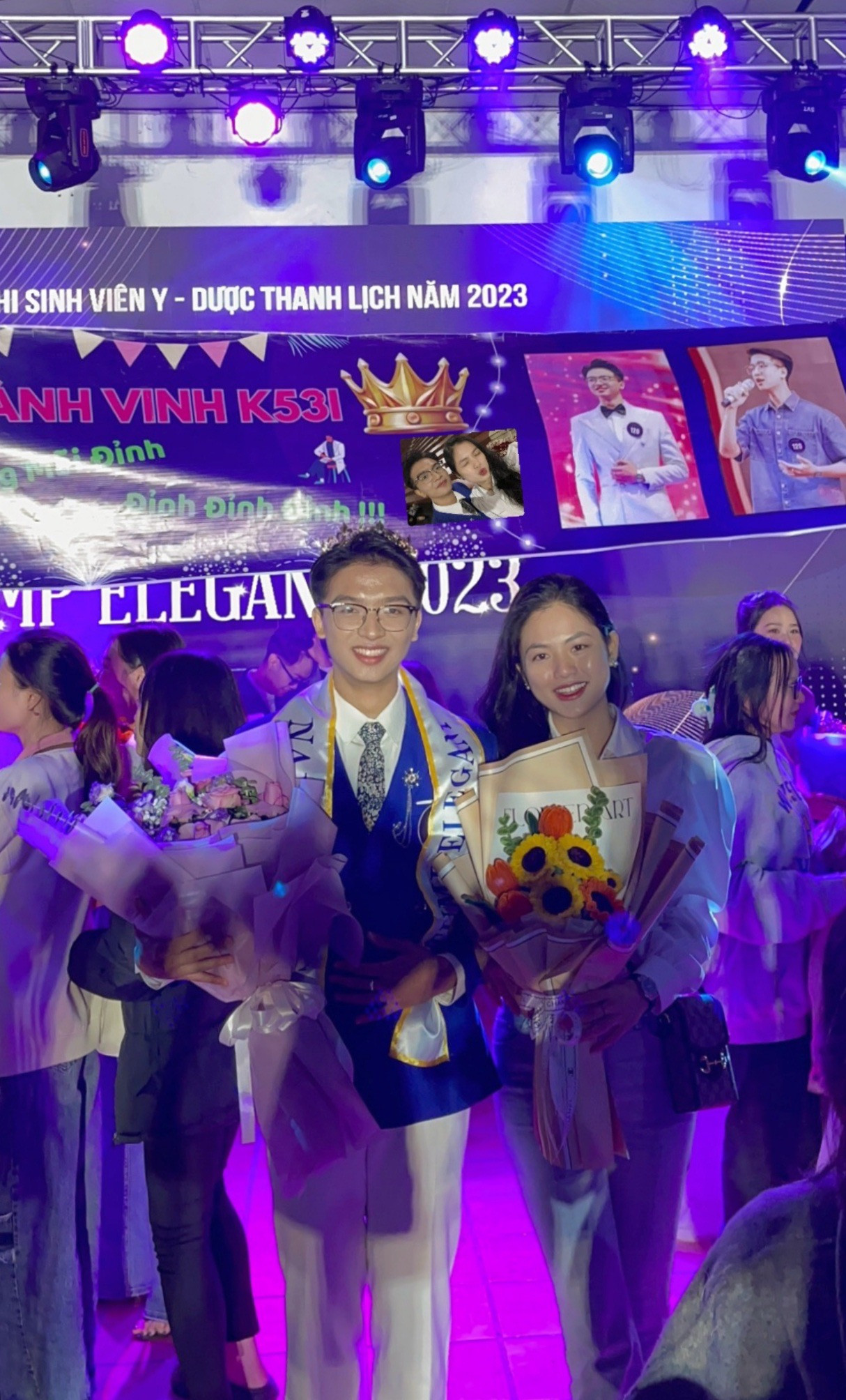 Bùi Thành Vinh đạt danh hiệu Nam Vương cuộc thi Sinh viên Y – Dược thanh lịch 2023 - Vẻ đẹp tri thức.