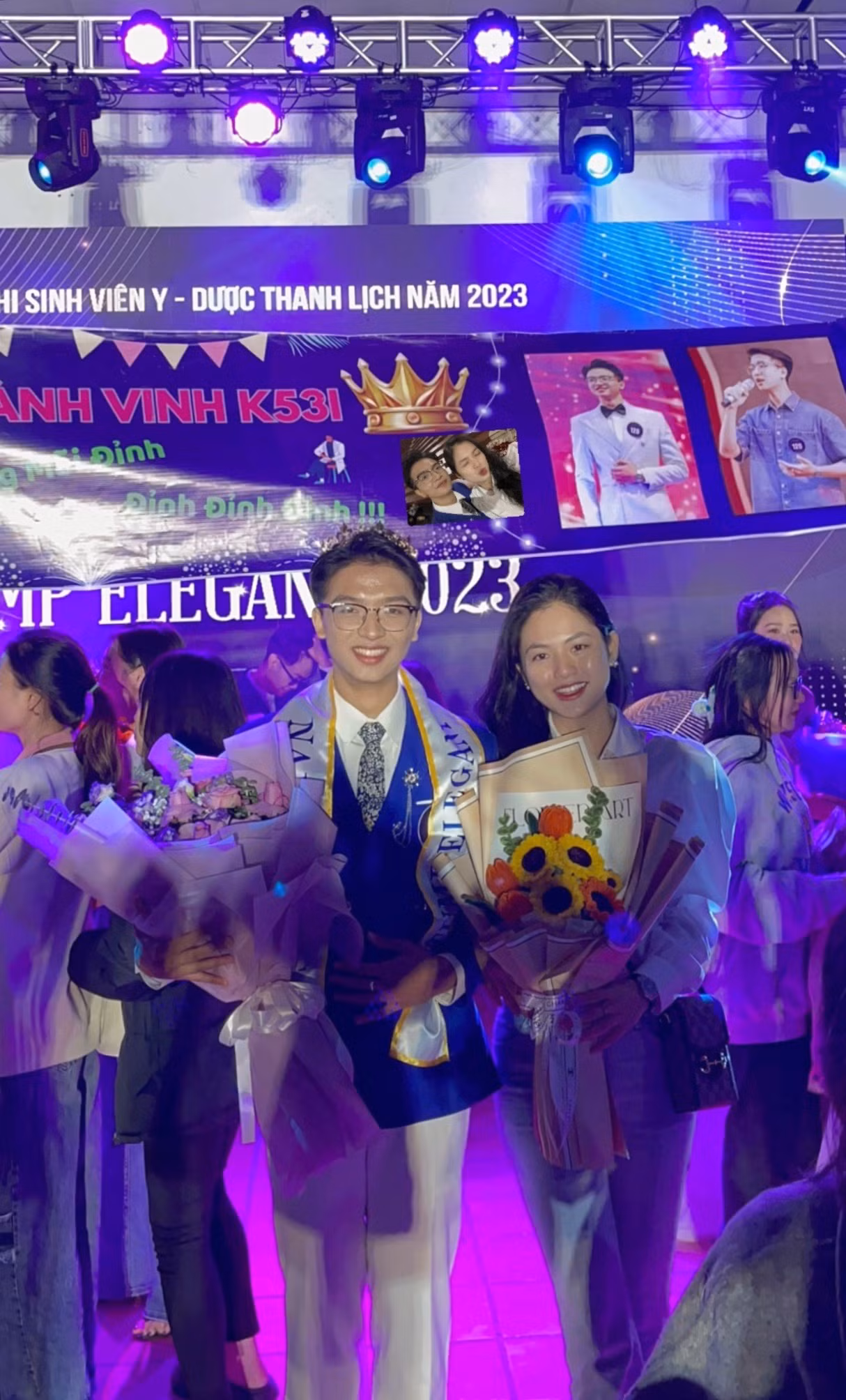Bùi Thành Vinh đạt danh hiệu Nam Vương cuộc thi Sinh viên Y – Dược thanh lịch 2023 - Vẻ đẹp tri thức.