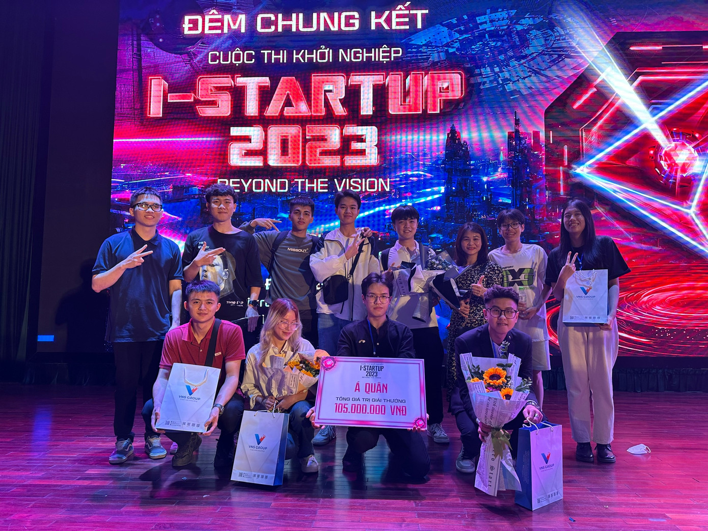 Đội ngũ Evenious giành giải Á quân I-startup 2023.