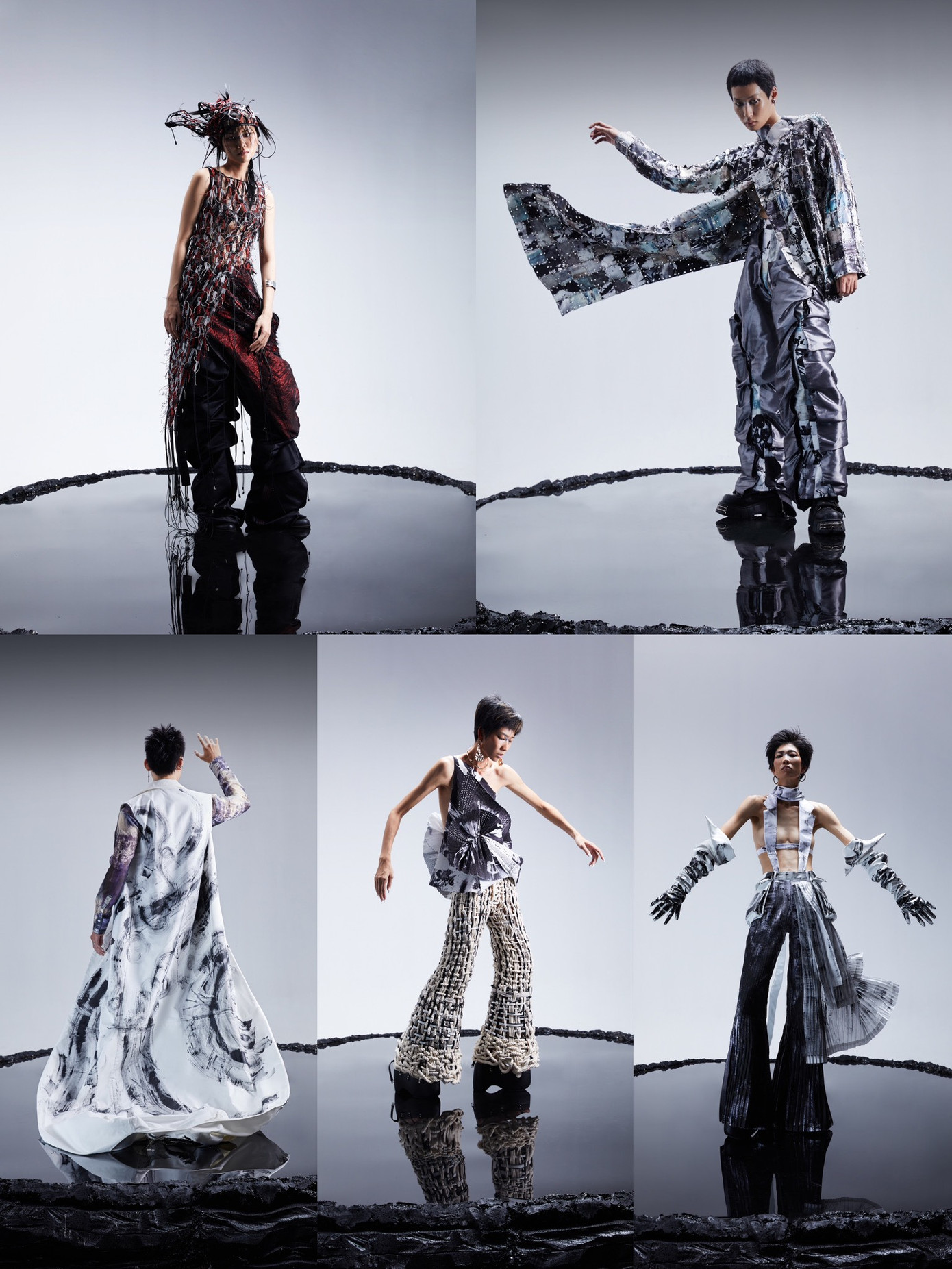 Bộ sưu tập “Nét" lấy cảm hứng từ nghệ thuật thư pháp Việt Nam.