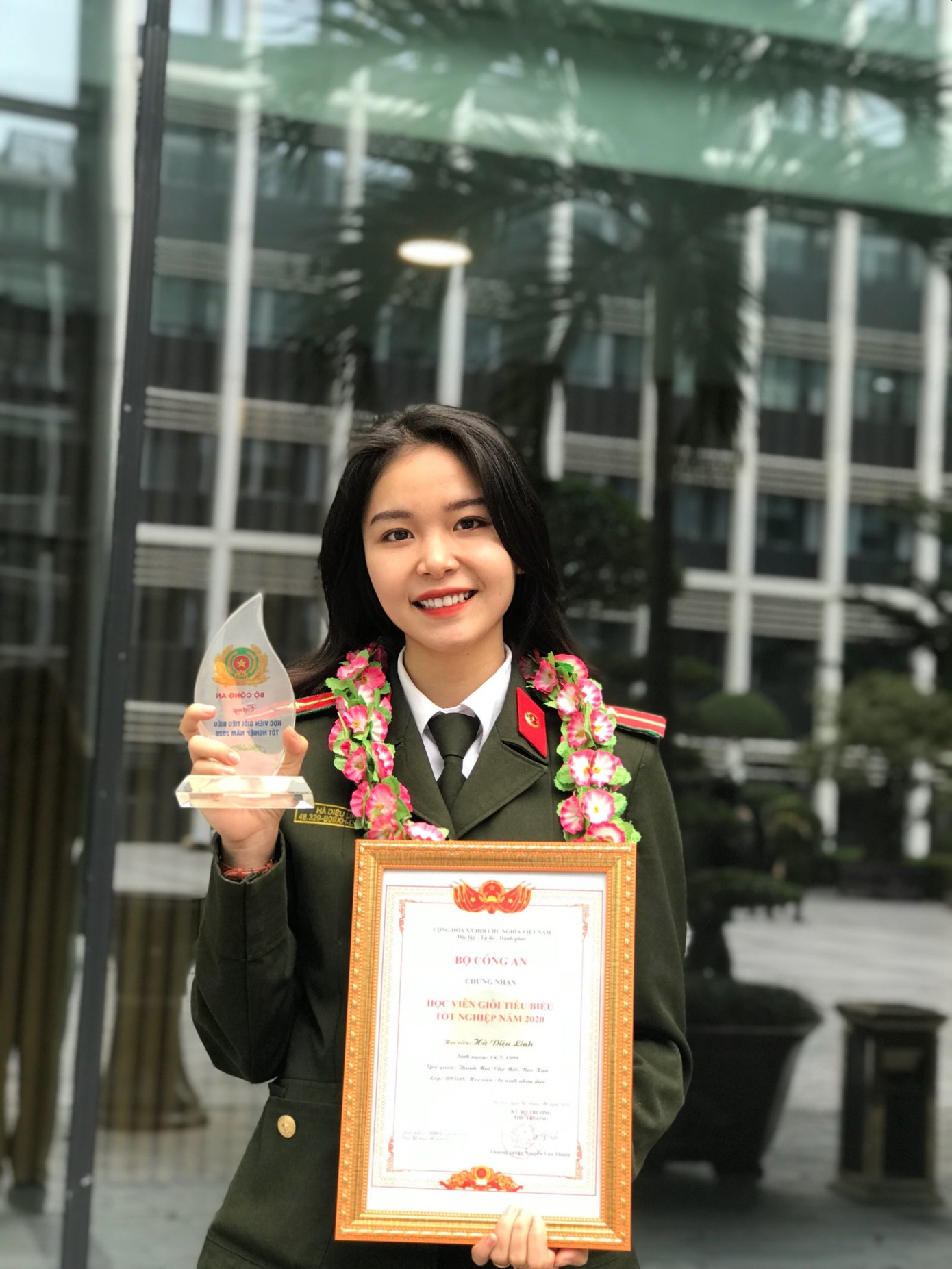 Hà Diệu Linh - Cựu học viên Học viện An ninh nhân dân.