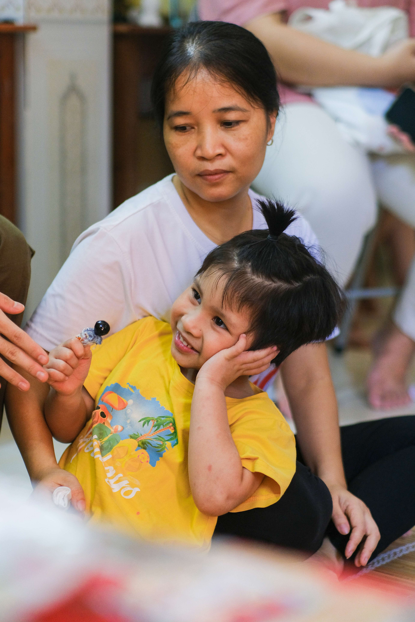 Các em nhỏ ở Làng trẻ SOS hầu hết mồ côi cả cha mẹ.