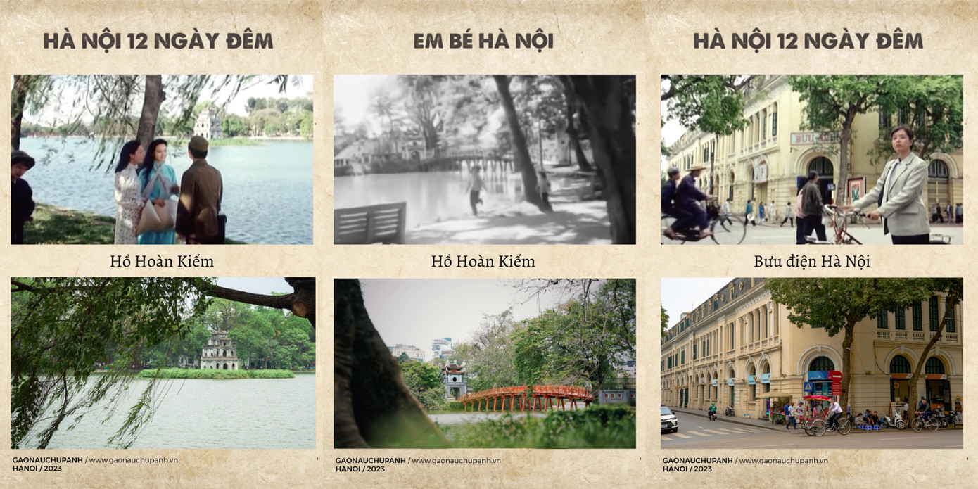Hồ Gươm qua những thước phim lịch sử và ngày nay.