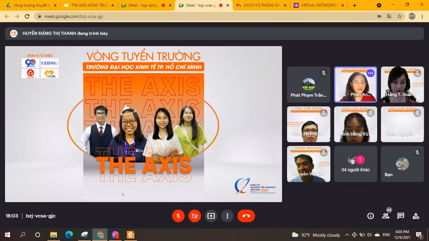 Phát tham gia và lọt top 5 cuộc thi Vietnam Young Logistics Talents 2021.