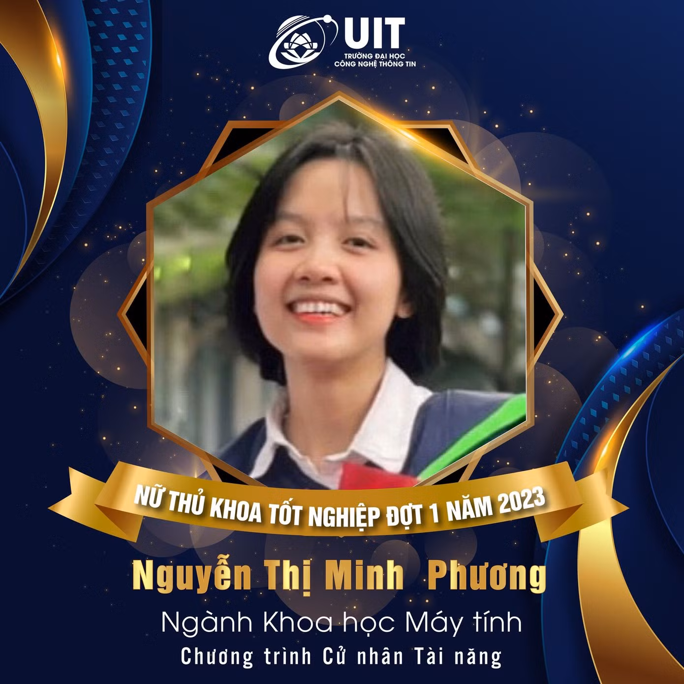 Vinh danh Nữ thủ khoa tốt nghiệp loại xuất sắc từ nhà trường.