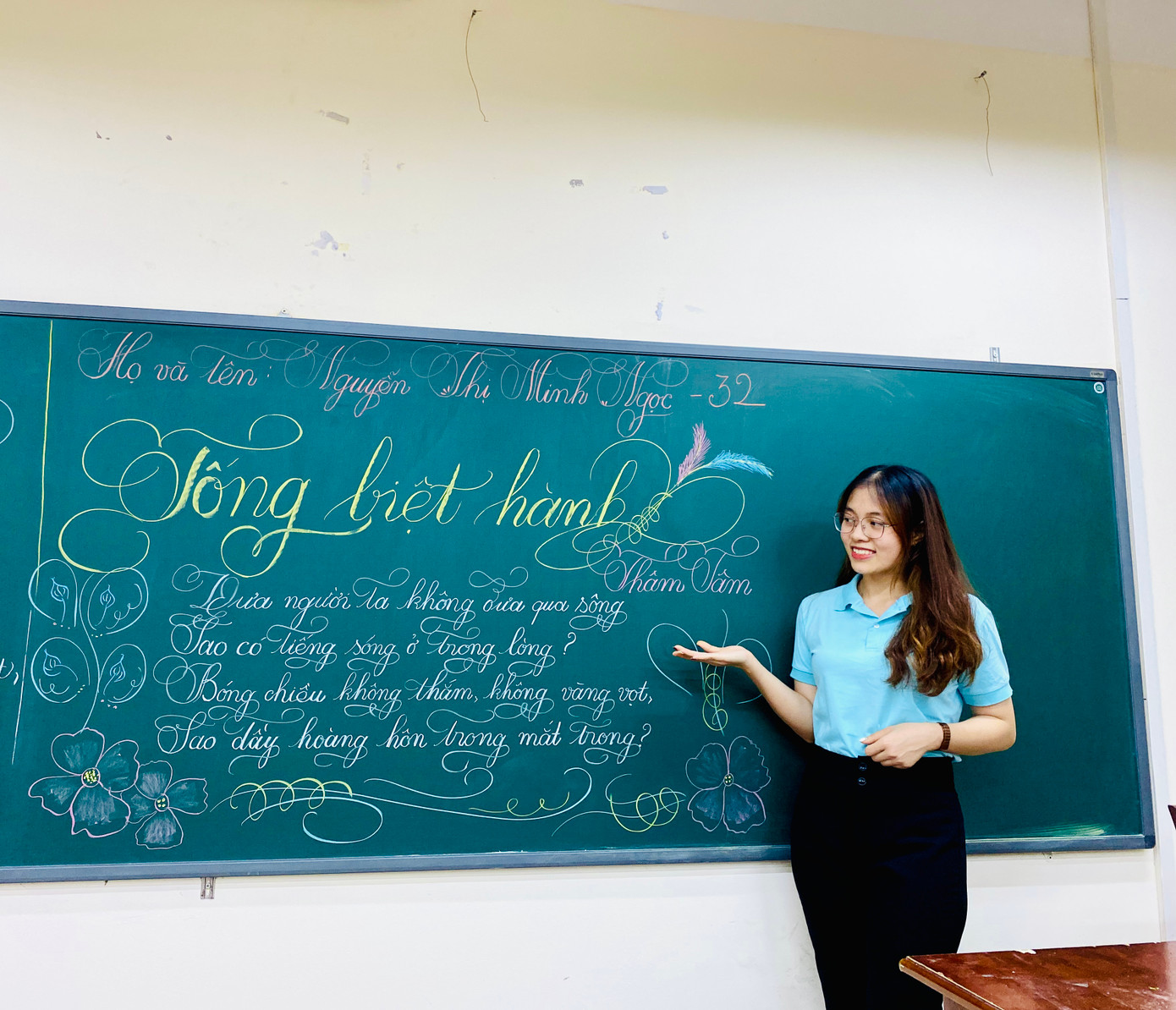 Bài dự thi “Nét chữ - Nết người” đạt giải Nhì. Bài dự thi “Nét chữ - Nết người” đạt giải Nhì.