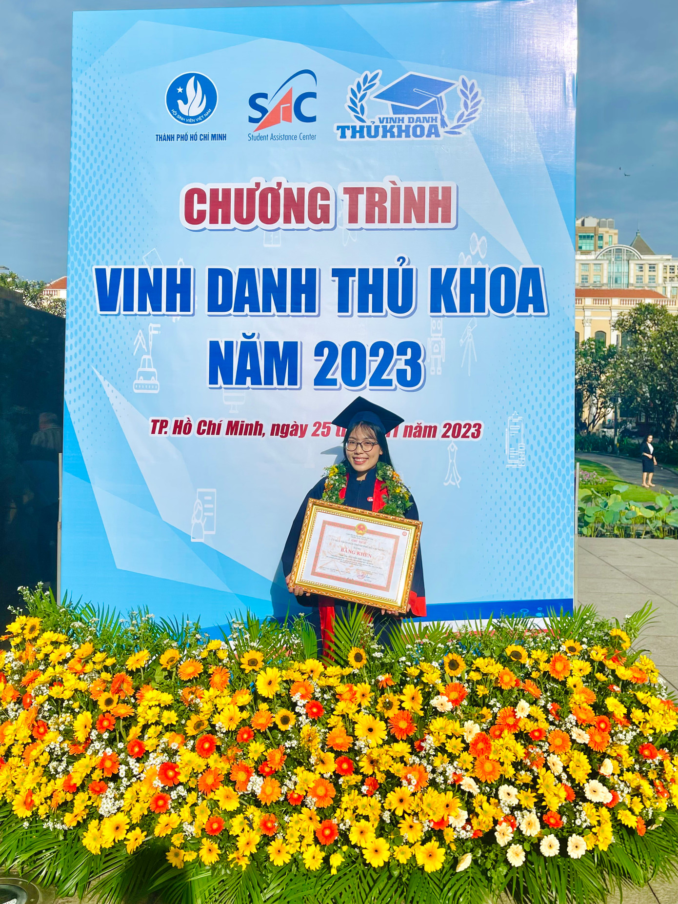 Nguyễn Như Hải Hòa là sinh viên tốt nghiệp Thủ khoa trường Đại học Văn hóa TP.HCM.