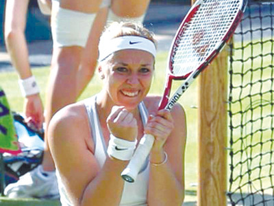 Lisicki vui mừng với chiến tích lọt vào chung kết. Ảnh: DailyMail