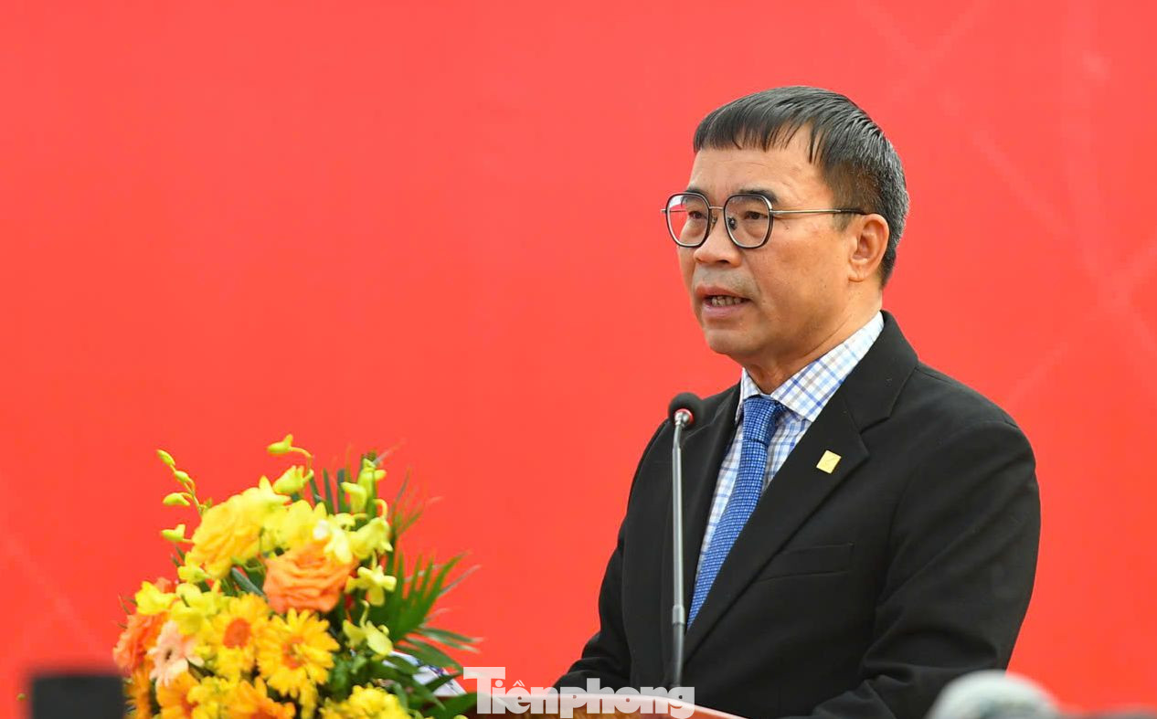 TS. Phan Đăng Sơn - Chủ tịch Hội Kiến trúc sư Việt Nam, Chủ tịch Hội đồng Giải thưởng phát biểu tại chương trình.