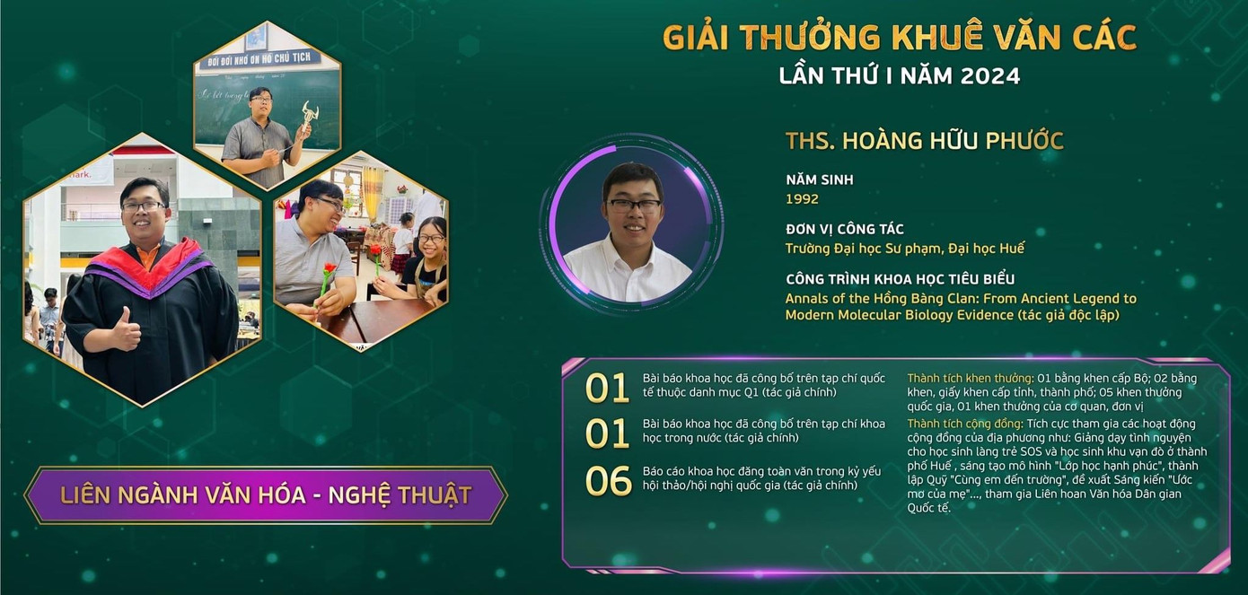 Công trình tiêu biểu của Th.S Hoàng Hữu Phước cung cấp cách nhìn mới về truyền thuyết Hồng Bàng, không chỉ từ góc độ lịch sử và nhân học mà còn thông qua lăng kính văn hóa - nghệ thuật, nhằm khôi phục và bảo tồn các giá trị văn hóa dân gian đã bị mai một. Bên cạnh đó, nghiên cứu cũng góp phần nâng cao nhận thức của cộng đồng về tầm quan trọng của việc bảo tồn di sản văn hóa - nghệ thuật dân tộc.