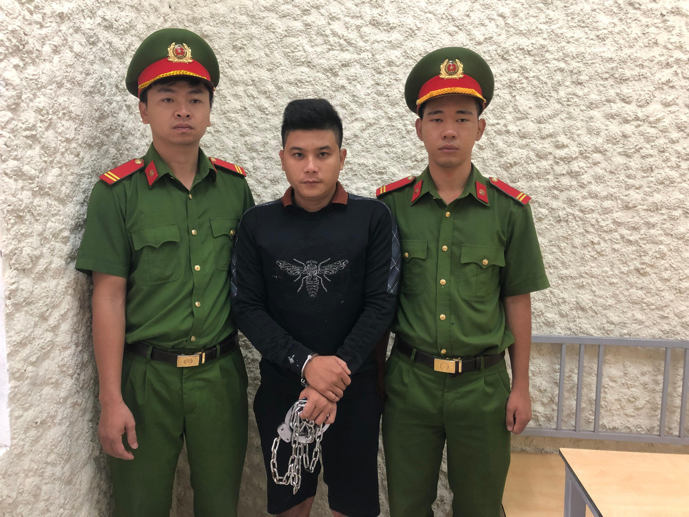 Đối tượng Chu Đình Bằng tại Cơ quan Công an. Ảnh: Trần Khôi.