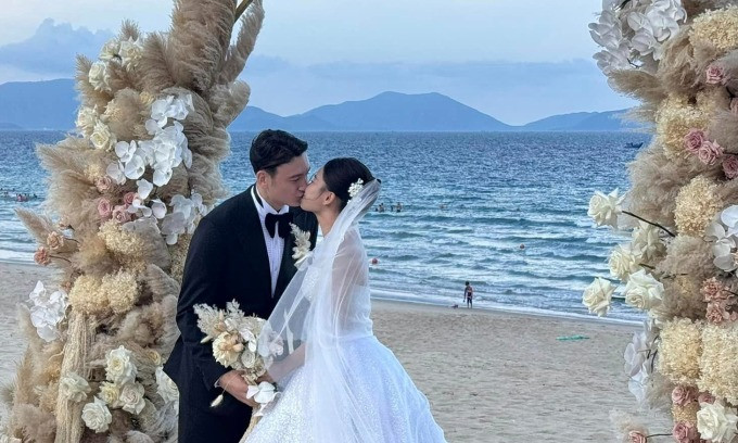 Hình ảnh trong lễ cưới Đặng Văn Lâm và Yến Xuân. Ảnh: Lâm Đồng.