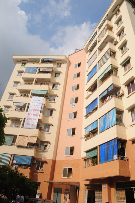 Toà nhà No1, Dự án nhà ở Mỹ Đình (Từ Liêm, Hà Nội). Ảnh: Tuấn Nguyễn. Toà nhà No1, Dự án nhà ở Mỹ Đình (Từ Liêm, Hà Nội). Ảnh: Tuấn Nguyễn