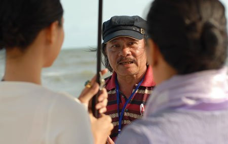 Bùi Cường truyền đạt những kinh nghiệm cho lớp diễn viên trẻ