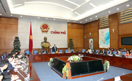 Phó Thủ tướng Nguyễn Thiện Nhân yêu cầu trong năm 2013, từng Bộ, ngành cần tổ chức hội nghị chuyên đề để thảo luận về công tác quy hoạch và phát triển nhân lực, nhân lực trình độ cao. - Ảnh: VGP/Từ Lương