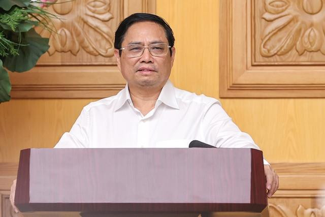 Thủ tướng Phạm Minh Chính phát biểu kết luận cuộc họp. Ảnh Nhật Bắc Thủ tướng Phạm Minh Chính phát biểu kết luận cuộc họp. Ảnh Nhật Bắc