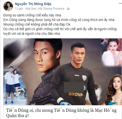 Kỳ Hân bức xúc khi Mạc Hồng Quân bị so sánh với thủ môn Bùi Tiến Dũng